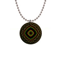 Fractal Artwork Idea Allegory Abstract 1  Button Necklace by Sudhe