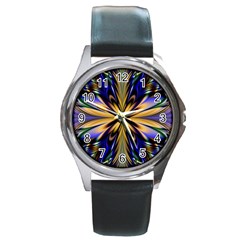 Artwork Fractal Allegory Art Round Metal Watch