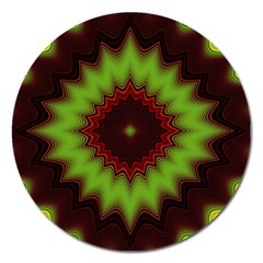 Fractal Artwork Idea Allegory Geometry Magnet 5  (round)