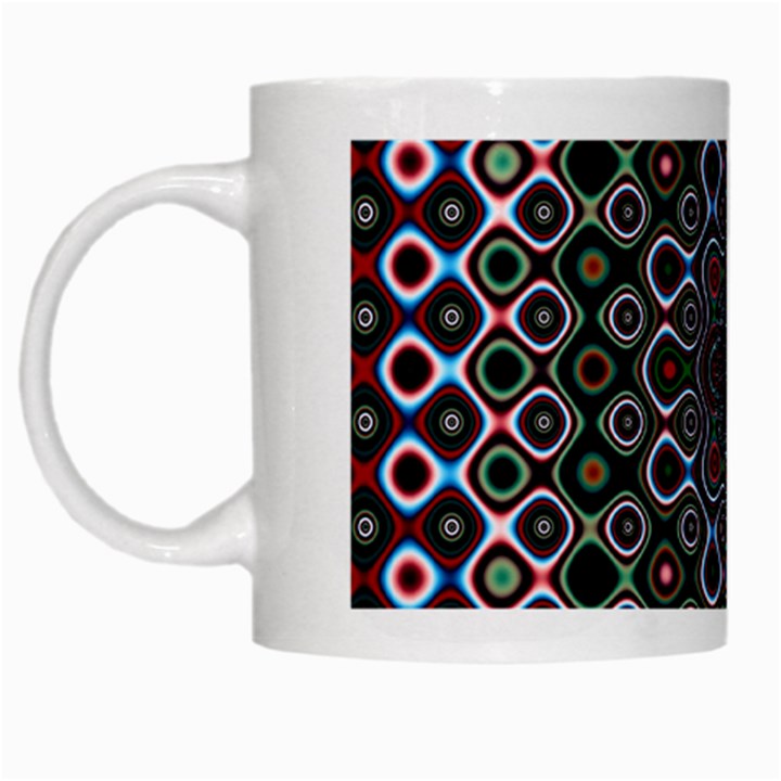 Digital Art Background Design White Mugs