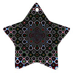 Digital Art Background Design Star Ornament (two Sides)