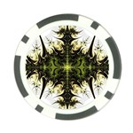 Abstract Fractal Pattern Artwork Poker Chip Card Guard Back