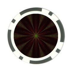 Fractal Artwork Idea Allegory Poker Chip Card Guard