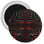 Abstract Art Fractal Art Pattern 3  Magnets Front