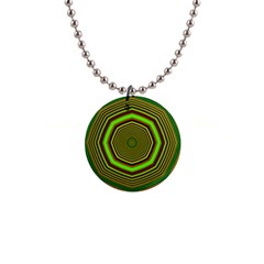 Fractal Artwork Idea Allegory 1  Button Necklace