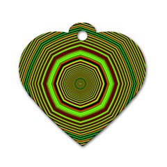 Fractal Artwork Idea Allegory Dog Tag Heart (one Side)