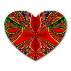 Abstract Abstract Art Fractal Heart Mousepads