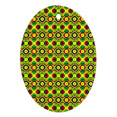 Background Pattern Geometrical Oval Ornament (two Sides)