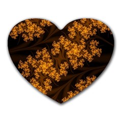 Abstract Fractal Pattern Artwork Flora Heart Mousepads