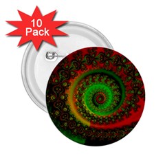 Abstract Fractal Pattern Artwork Art 2 25  Buttons (10 Pack) 