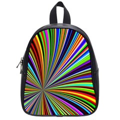 Background Design Pattern Colorful School Bag (Small)