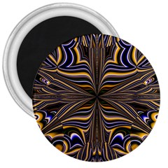 Abstract Art Fractal Unique Pattern 3  Magnets