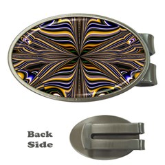 Abstract Art Fractal Unique Pattern Money Clips (Oval) 