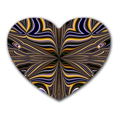 Abstract Art Fractal Unique Pattern Heart Mousepads