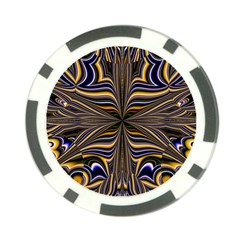 Abstract Art Fractal Unique Pattern Poker Chip Card Guard (10 pack)