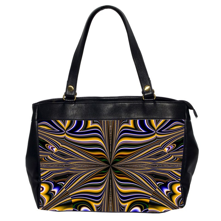 Abstract Art Fractal Unique Pattern Oversize Office Handbag (2 Sides)