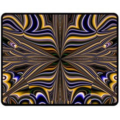 Abstract Art Fractal Unique Pattern Fleece Blanket (Medium) 