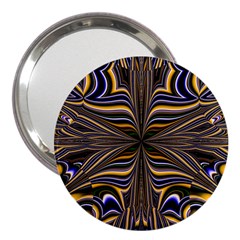 Abstract Art Fractal Unique Pattern 3  Handbag Mirrors