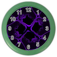 Abstract Fractal Art 3d Artwork Color Wall Clock