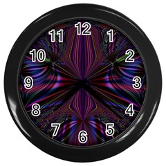 Abstract Abstract Art Fractal Wall Clock (black)