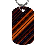 Background Pattern Lines Dog Tag (One Side) Front