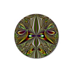 Abstract Art Fractal Pattern Magnet 3  (round)