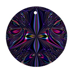 Abstract Art Fractal Fulcolor Ornament (round)