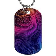 Abstract Pattern Art Dog Tag (one Side)