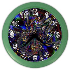 Art Design Colors Fantasy Abstract Color Wall Clock