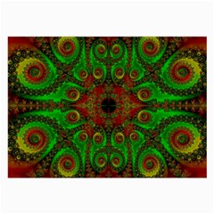 Abstract Fractal Pattern Artwork Pattern Large Glasses Cloth by Sudhe