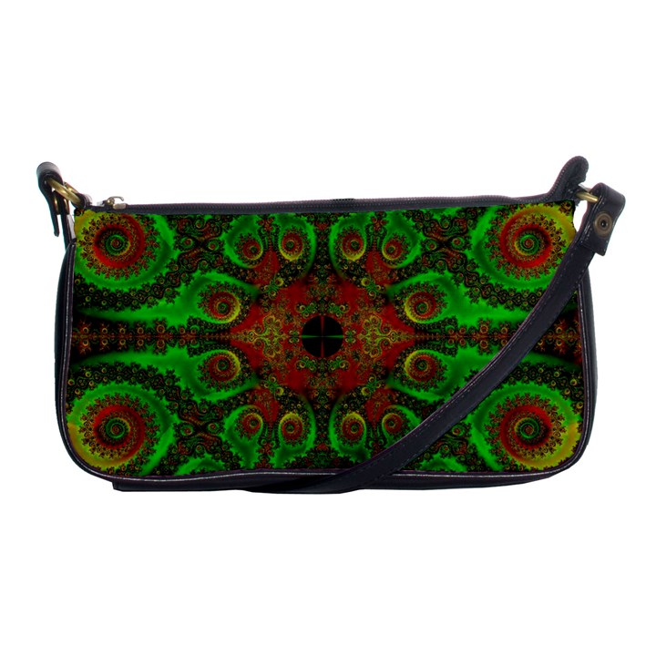 Abstract Fractal Pattern Artwork Pattern Shoulder Clutch Bag