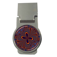 Abstract Fractal Background Pattern Money Clips (round) 