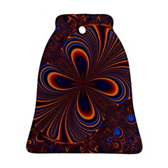 Abstract Fractal Background Pattern Bell Ornament (Two Sides)