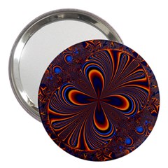 Abstract Fractal Background Pattern 3  Handbag Mirrors