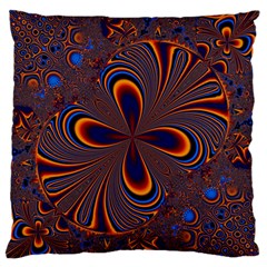 Abstract Fractal Background Pattern Large Flano Cushion Case (One Side)