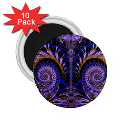 Abstract Fractal Pattern Artwork 2 25  Magnets (10 Pack) 