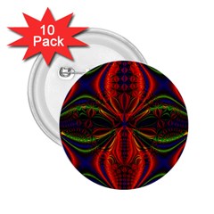 Abstract Art Fractal 2 25  Buttons (10 Pack) 