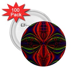 Abstract Art Fractal 2 25  Buttons (100 Pack) 