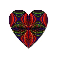 Abstract Art Fractal Heart Magnet