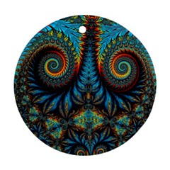 Abstract Art Fractal Creative Ornament (round)