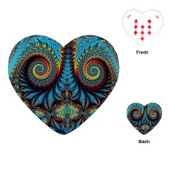 Abstract Art Fractal Creative Playing Cards Single Design (heart)