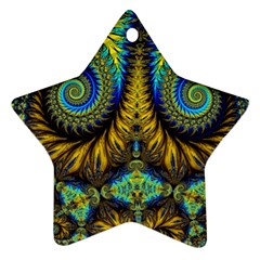 Abstract Art Fractal Creative Star Ornament (two Sides)