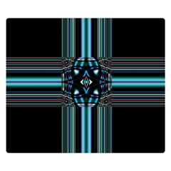 Cross Art Fractal Double Sided Flano Blanket (small)  by Pakrebo