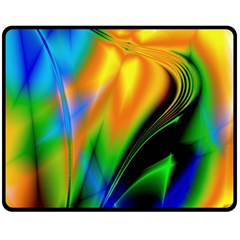 Color Concept Design Colorful Color Double Sided Fleece Blanket (medium)  by Pakrebo