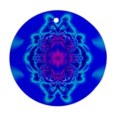 Digital Art Artwork Fractal Color Abstact Ornament (round)
