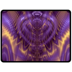 Abstract Art Artwork Fractal Design Double Sided Fleece Blanket (large)  by Pakrebo