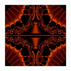 Art Fractal Artwork Creative Black Brown Medium Glasses Cloth (2 Sides) by Pakrebo