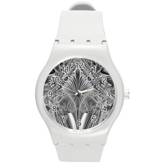 Crystal Design Pattern Round Plastic Sport Watch (m) by Pakrebo