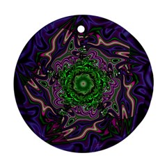 Digital Art Artwork Fractal Pattern Ornament (round) by Pakrebo