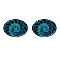 Art Artwork Fractal Digital Art Cufflinks (oval) by Pakrebo